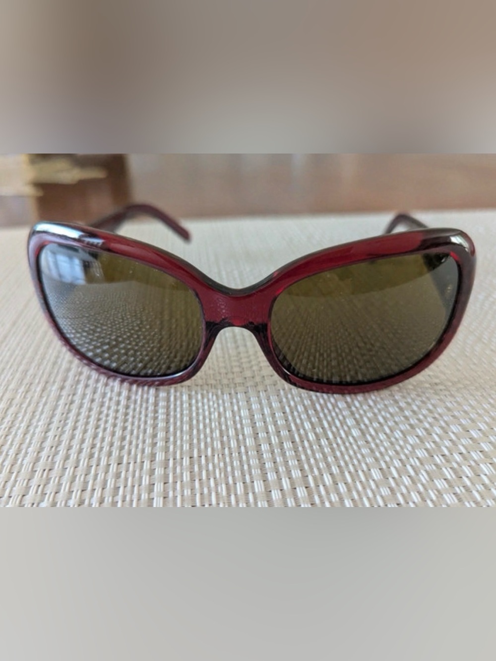 Prada Women's Burgundy Frame Sunglasses